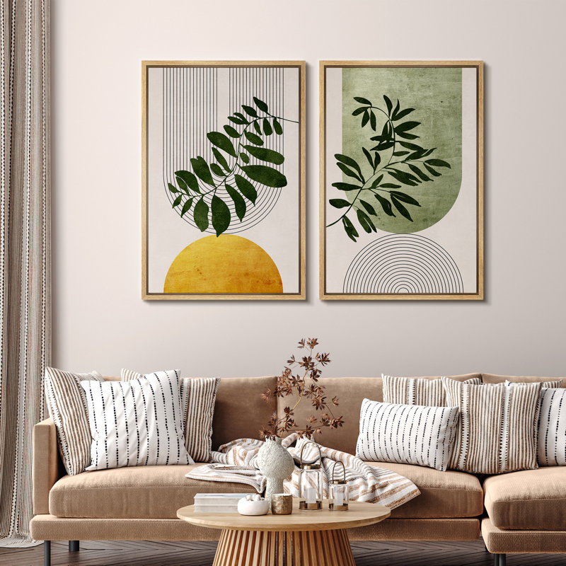 Boho Gallery Wall sold Art Set, Printable Wall Art, Floral Mid Century Modern Home De